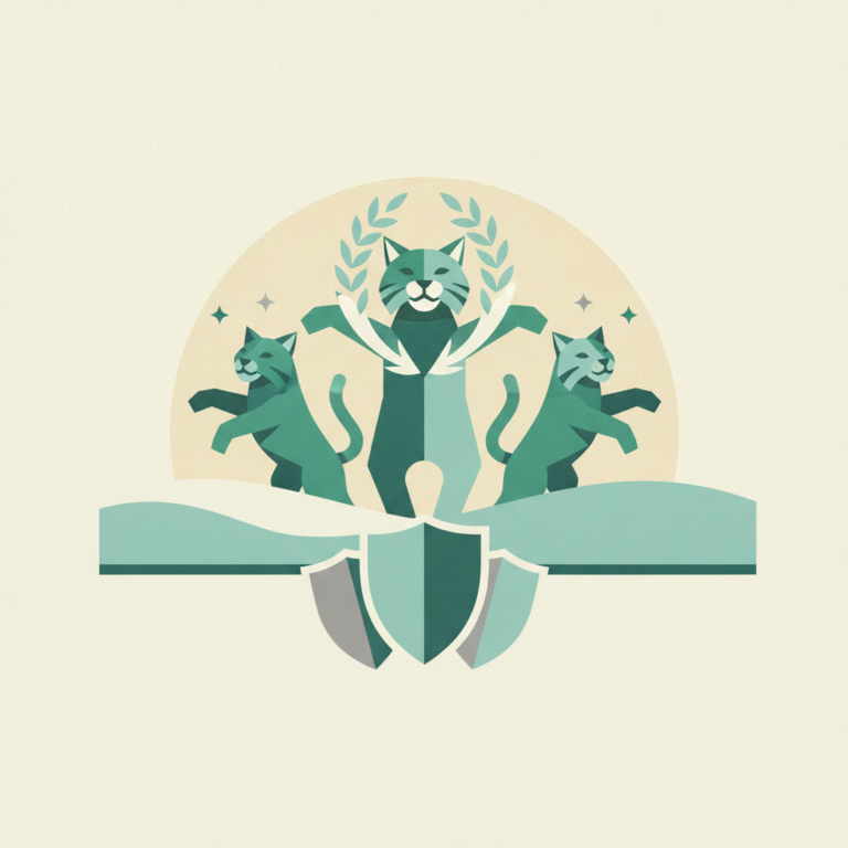 A stylized graphic