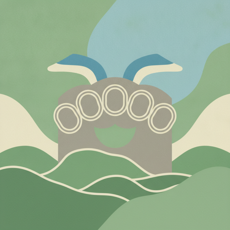 An abstract vector illustration featuring