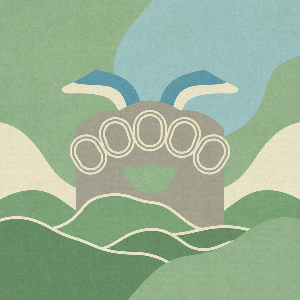 An abstract vector illustration featuring