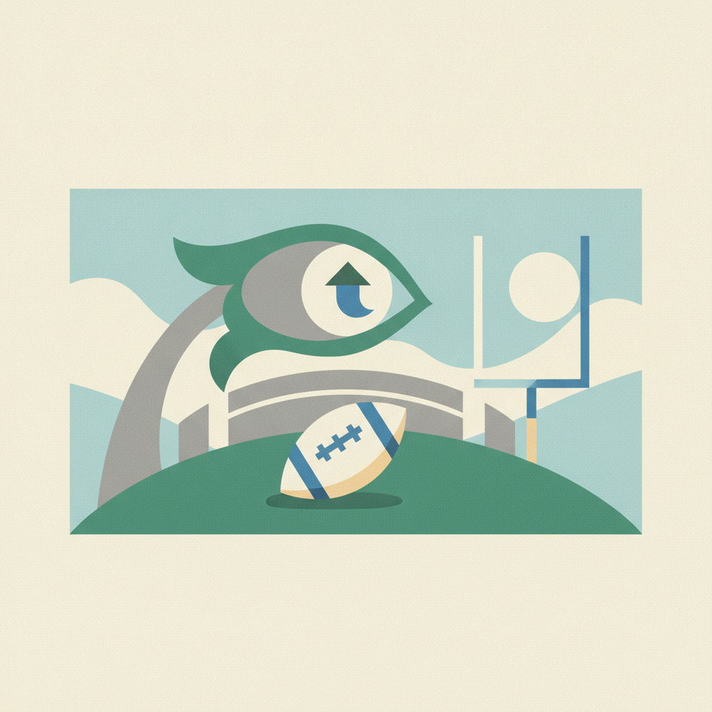 An editorial illustration featuring a stylized large eye