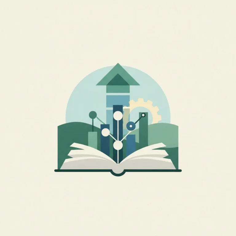 A minimalist illustration of an open book