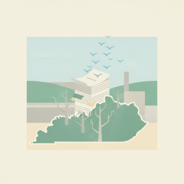 An editorial illustration in
