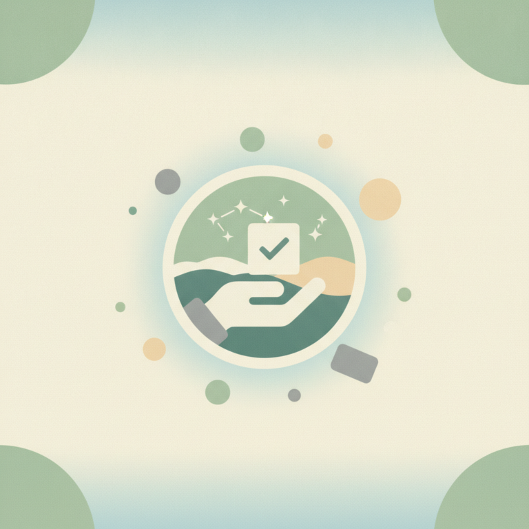Circular sticker design in