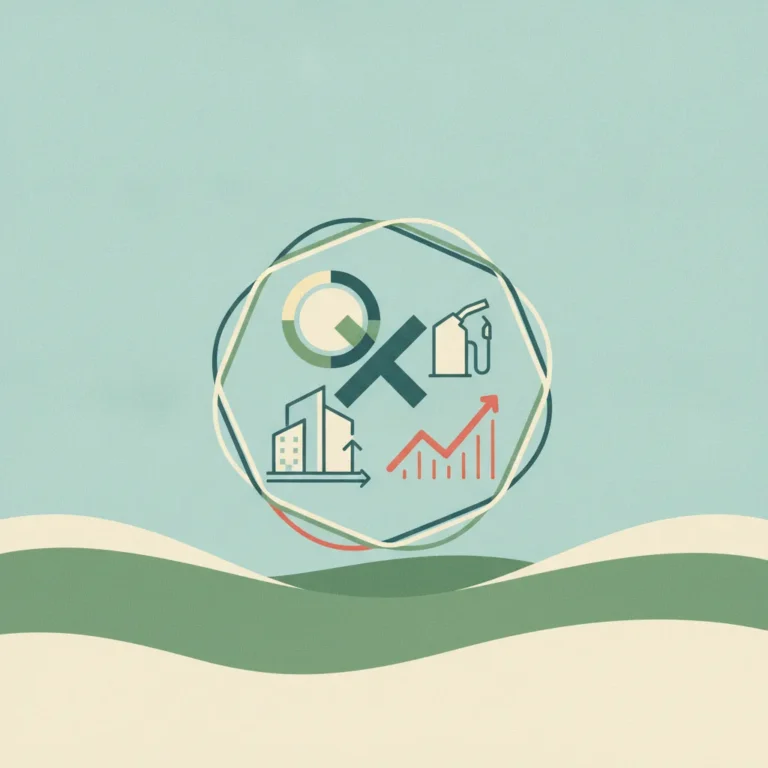 city-related icons arranged around a