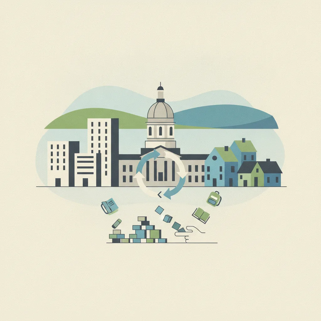 Stylized illustration