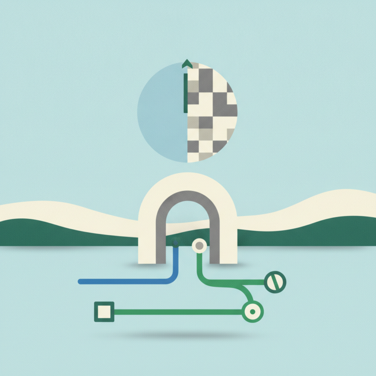 An abstract graphic illustration depicting drive
