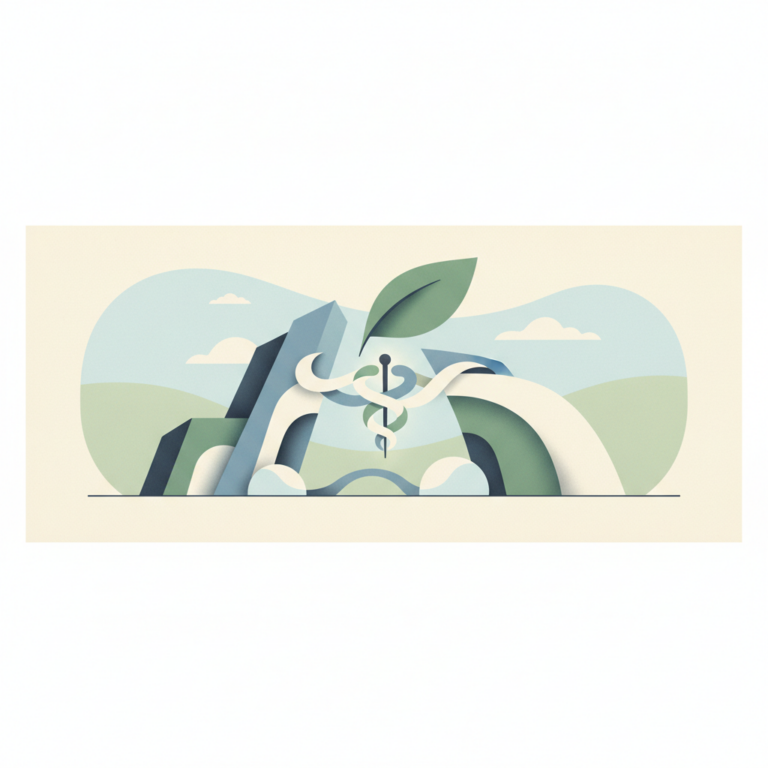 /clinic facilities) curving inwards