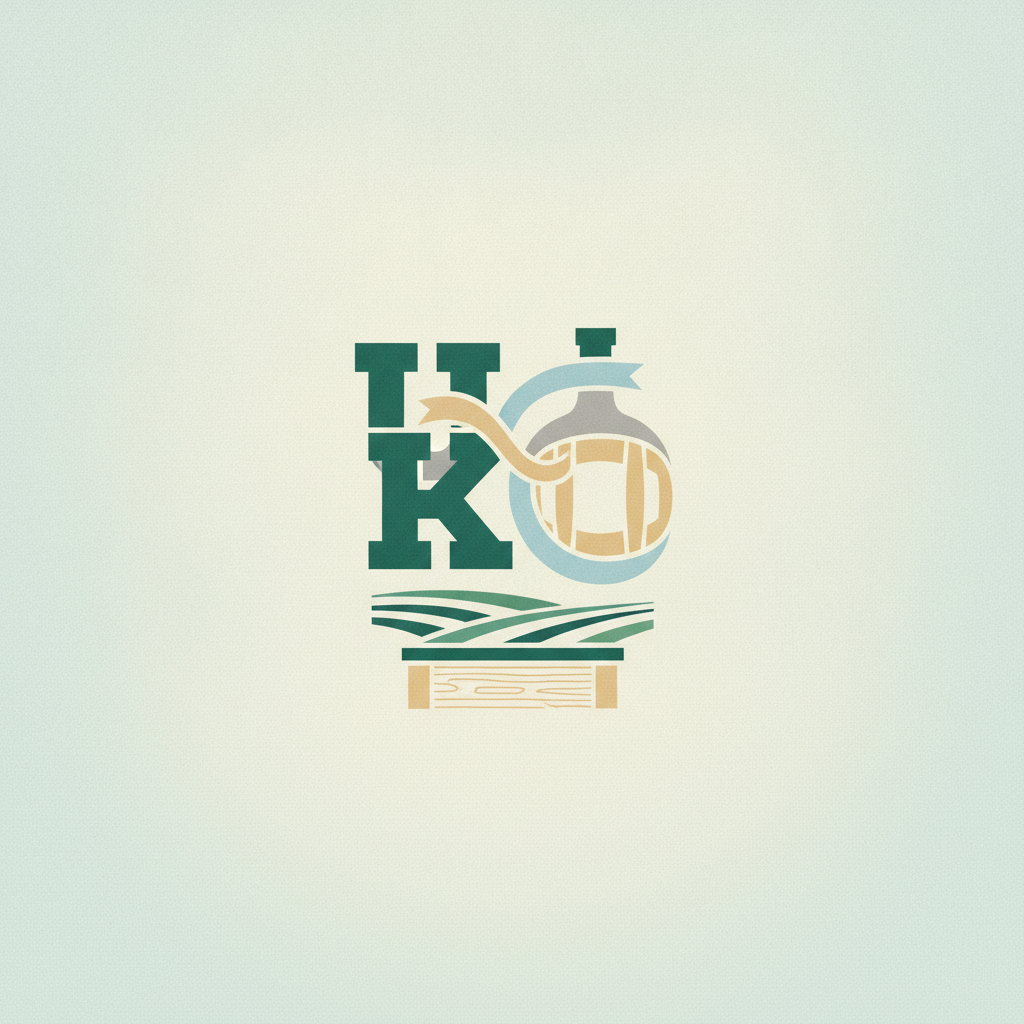 intertwined with a bourbon bottle, a barrel