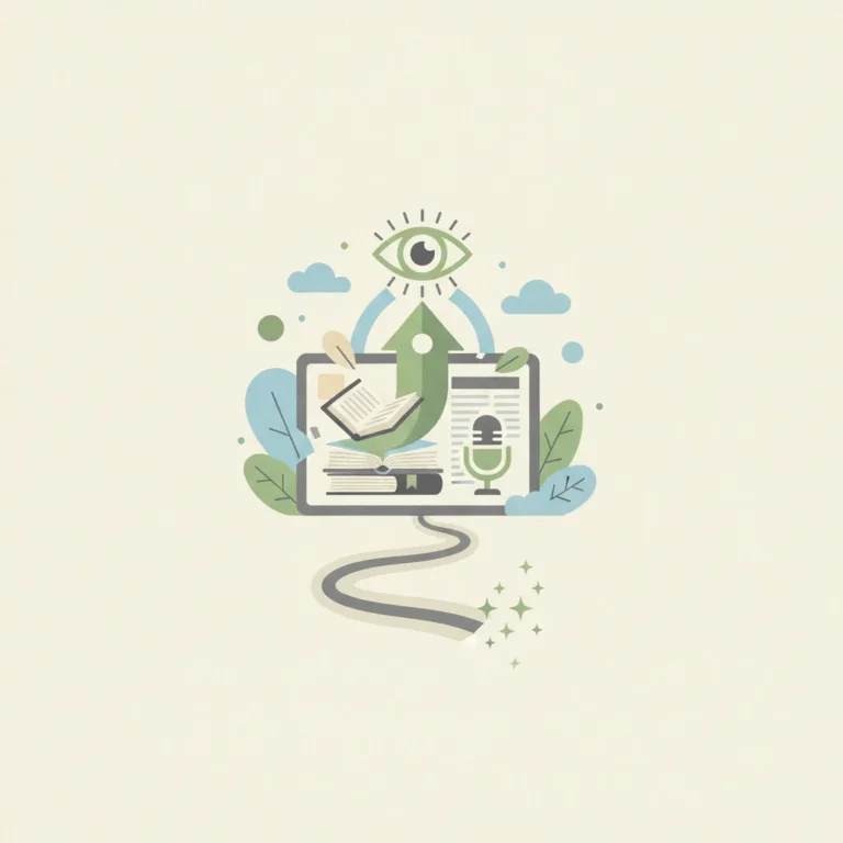 An illustration of journalism and media concepts